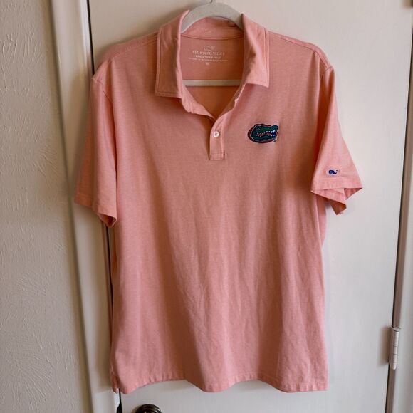 Mens University of Florida Gators Orange Vineyard Vines Edgartown Polo Size Med - Picture 3 of 4